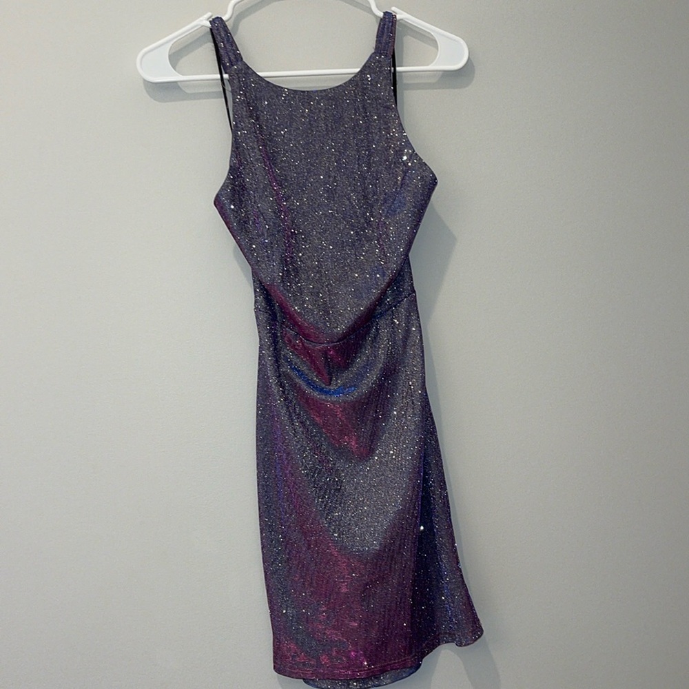 Ombré Sparkly Mini Dress Small